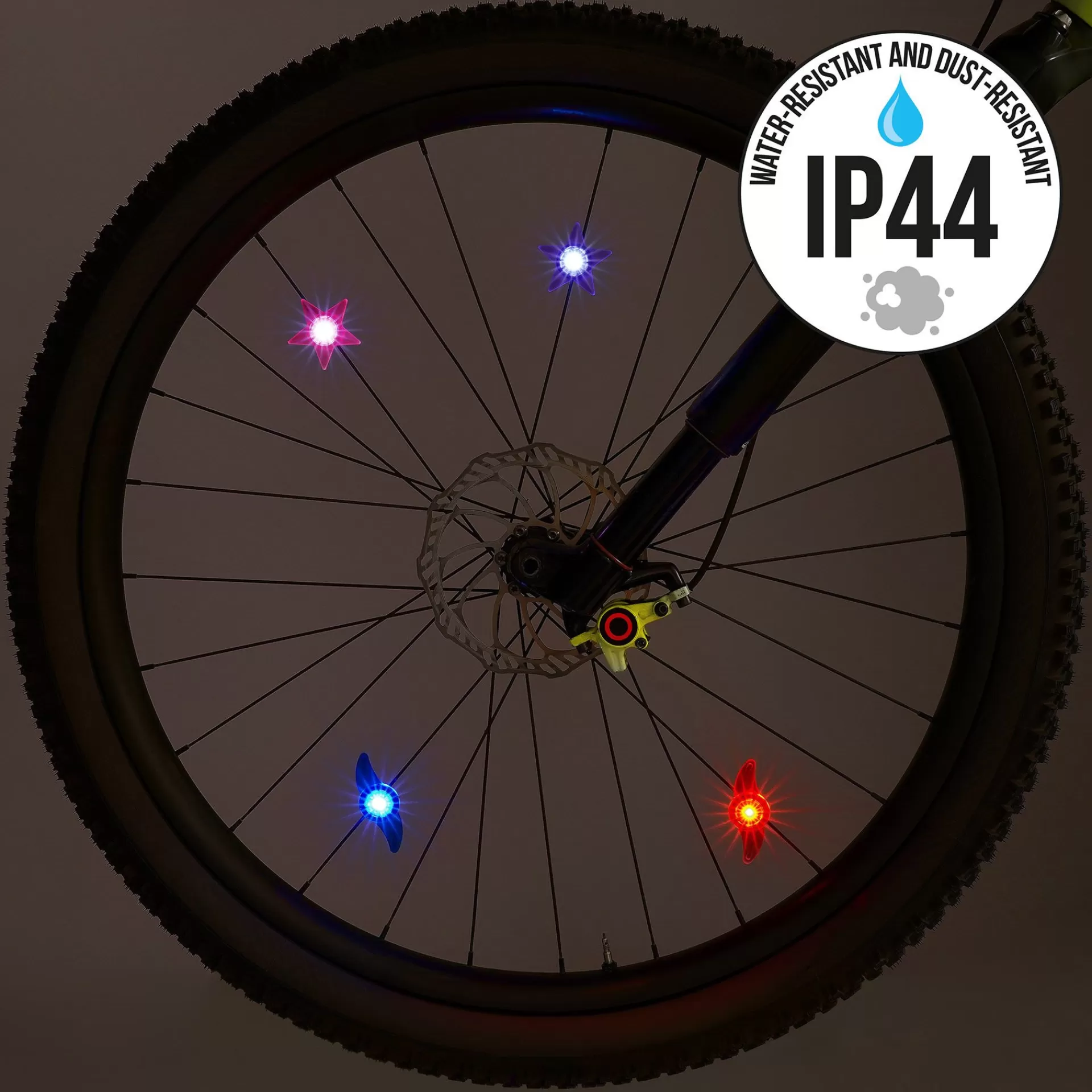 Legami Milano Set di 2 Luci Per i Raggi Della Bicicletta - Ride & Shine- Accessori Bici