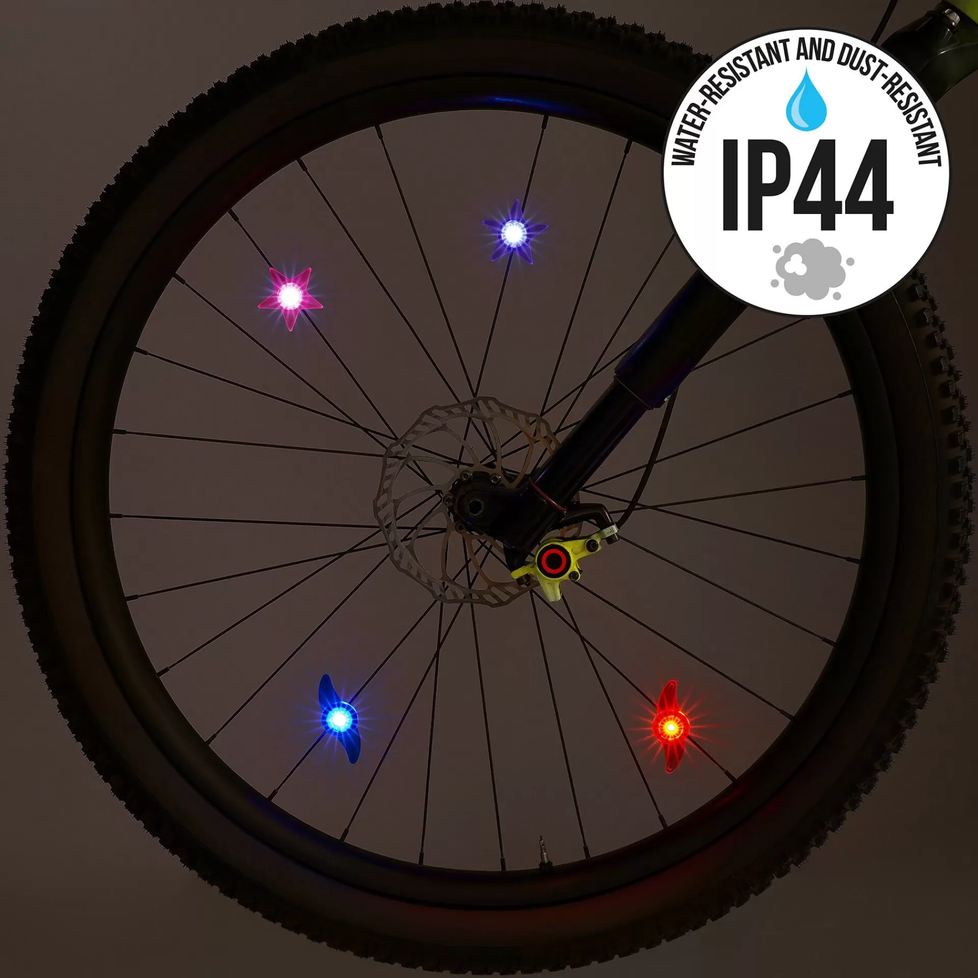 Legami Milano Set di 2 Luci Per i Raggi Della Bicicletta - Ride & Shine- Accessori Bici