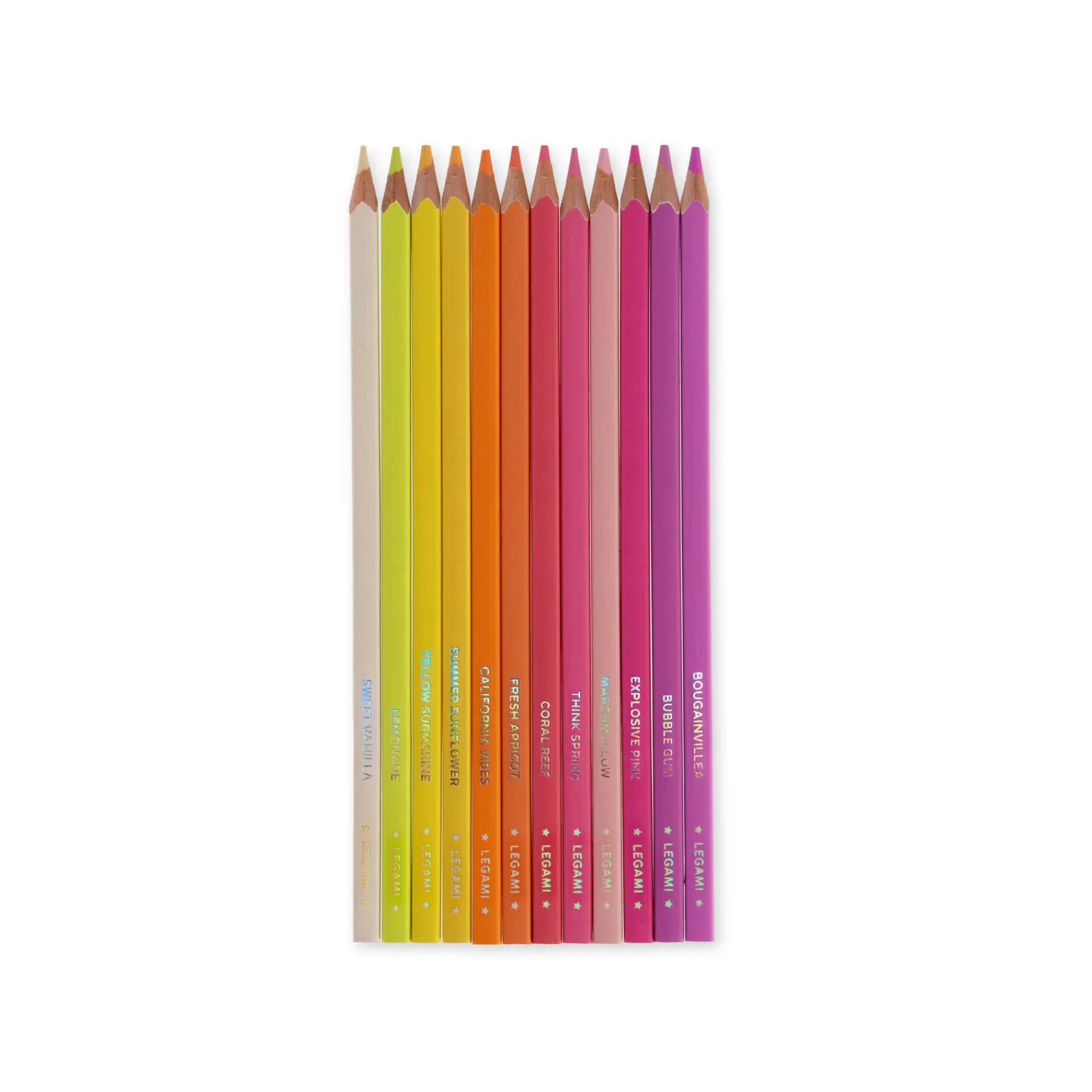 Legami Milano Set di 12 Matite Colorate - Live Colorfully- Matite E Pastelli