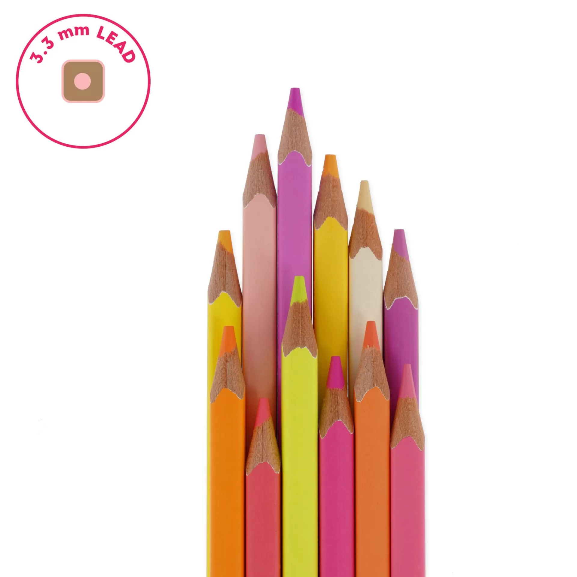 Legami Milano Set di 12 Matite Colorate - Live Colorfully- Matite E Pastelli