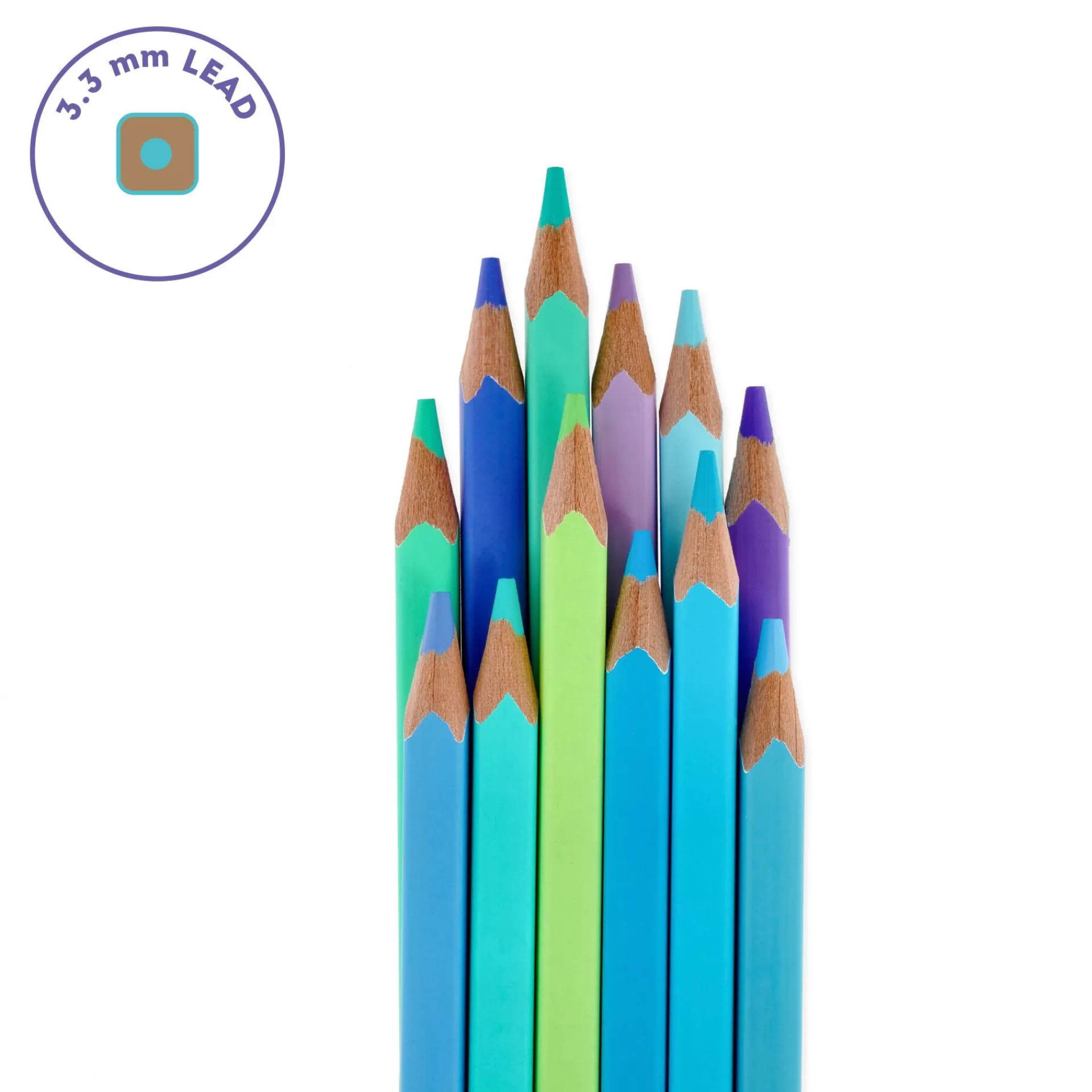 Legami Milano Set di 12 Matite Colorate - Live Colorfully- Matite E Pastelli