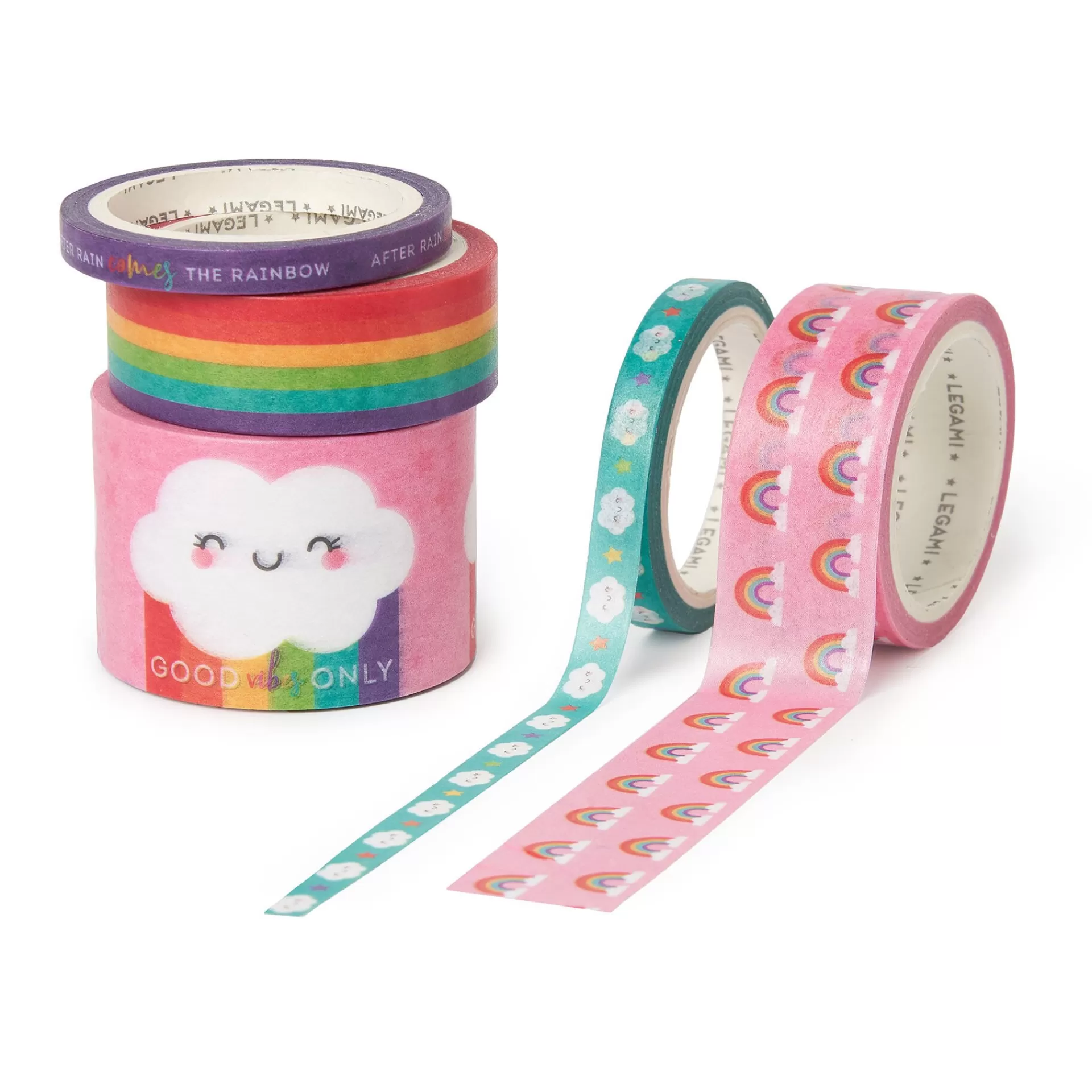Legami Milano Set di 5 Nastri Adesivi di Carta - Tape By Tape- Altri Accessori Cartoleria