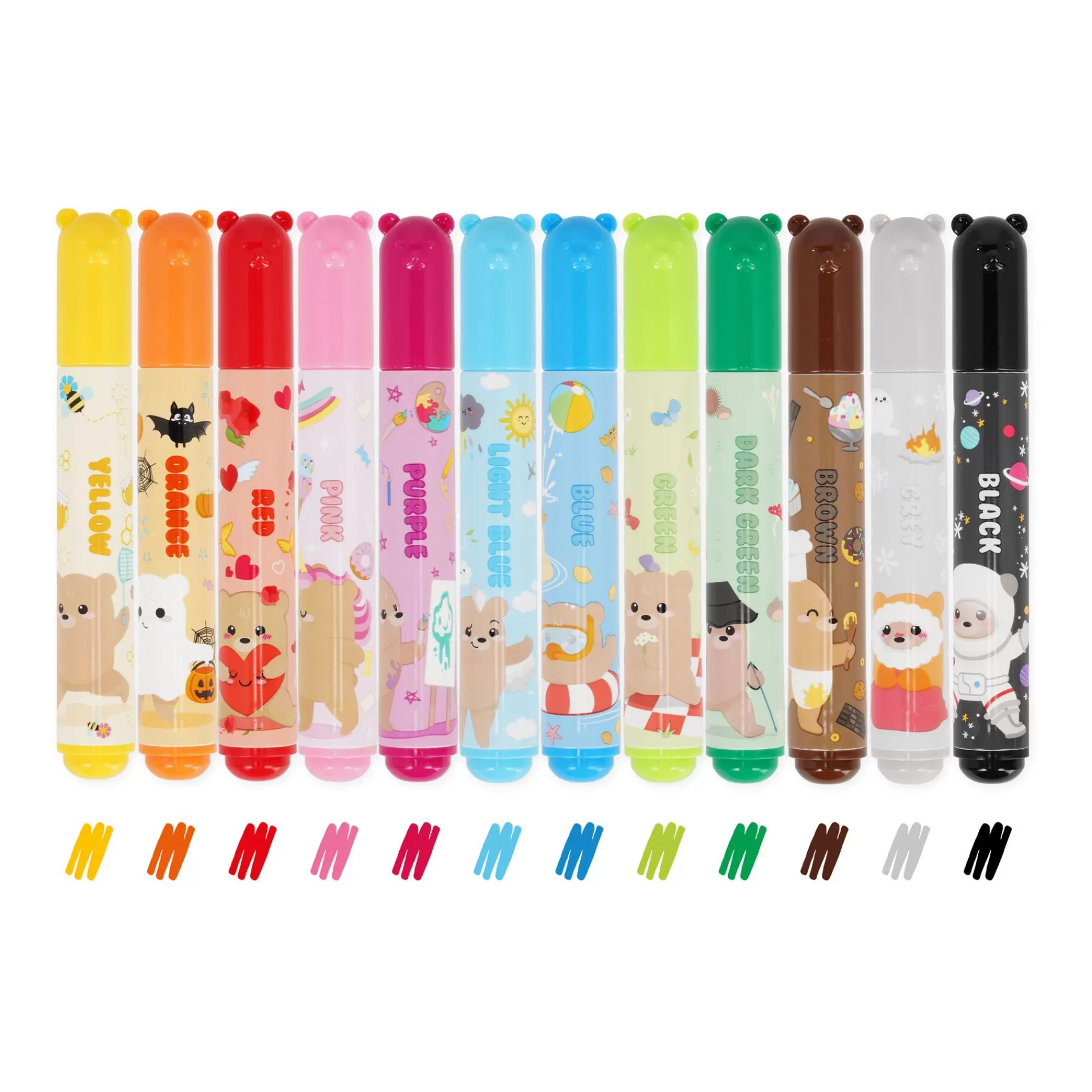 Legami Milano Set di 12 Pennarelli - Teddy Friends- Evidenziatori E Pennarelli