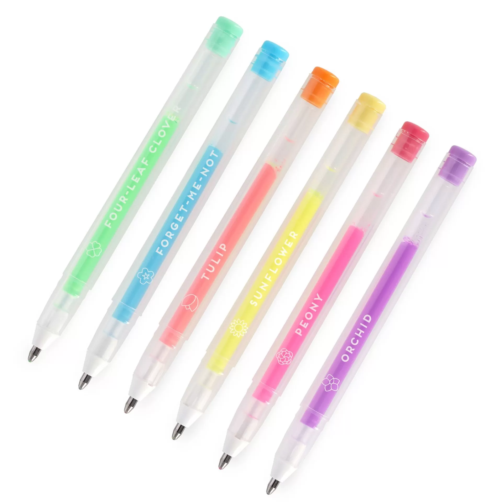Legami Milano Set di 6 Penne Gel Pastello - Spring is in the Air- Penne A Sfera E Gel
