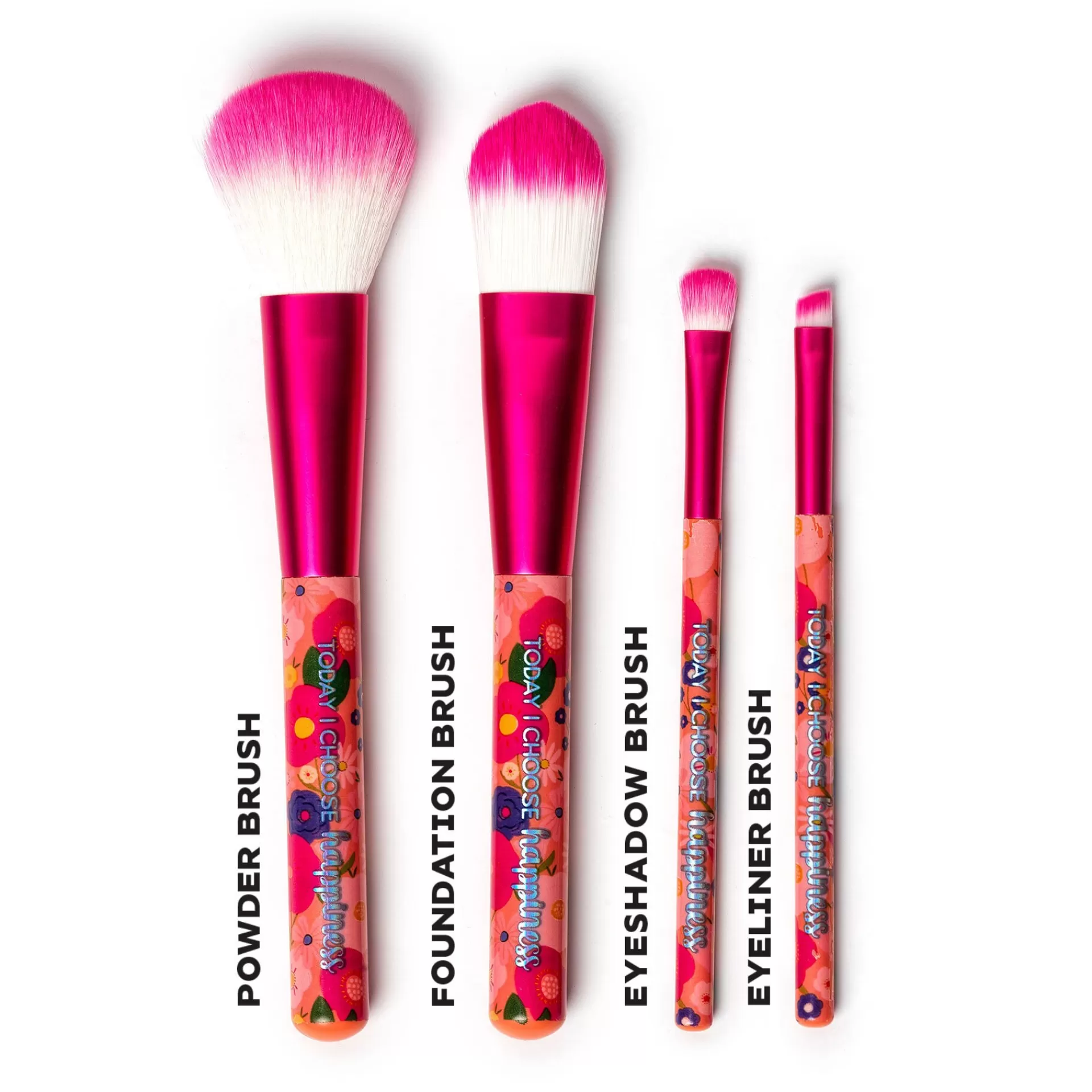 Legami Milano Set di 4 Pennelli per il Trucco - Oh My Glow!- Accessori Beauty