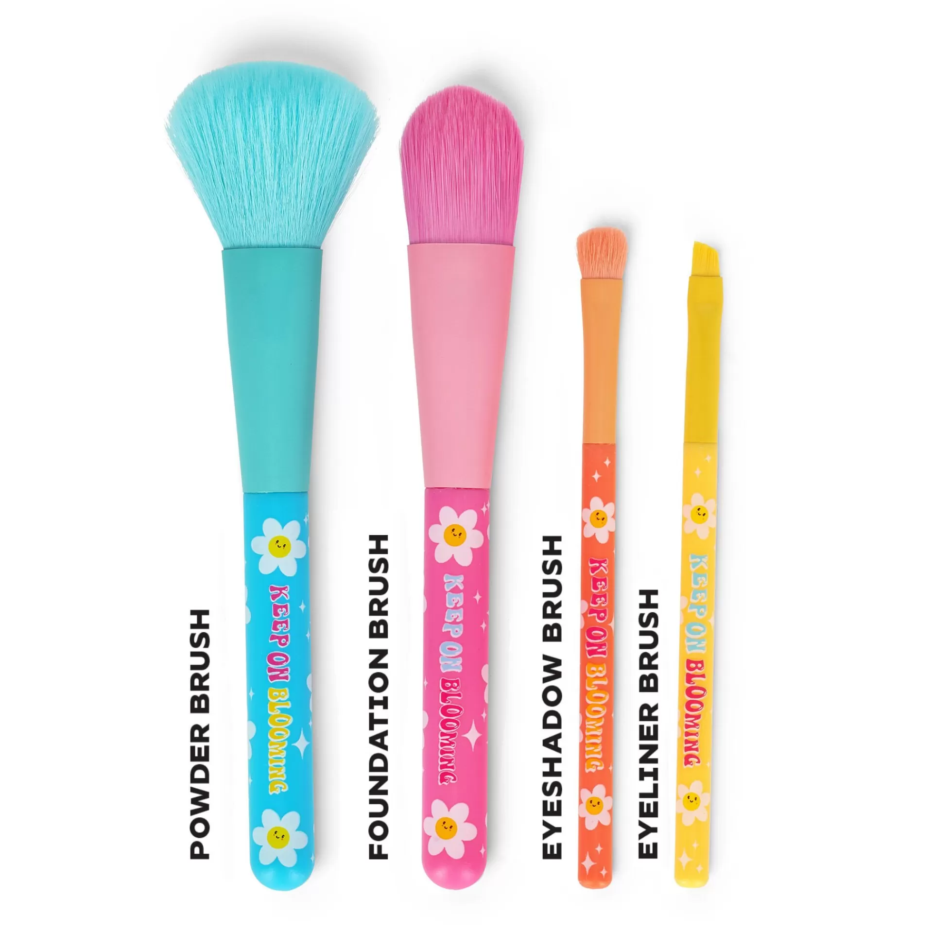 Legami Milano Set di 4 Pennelli per il Trucco - Oh My Glow!- Accessori Beauty