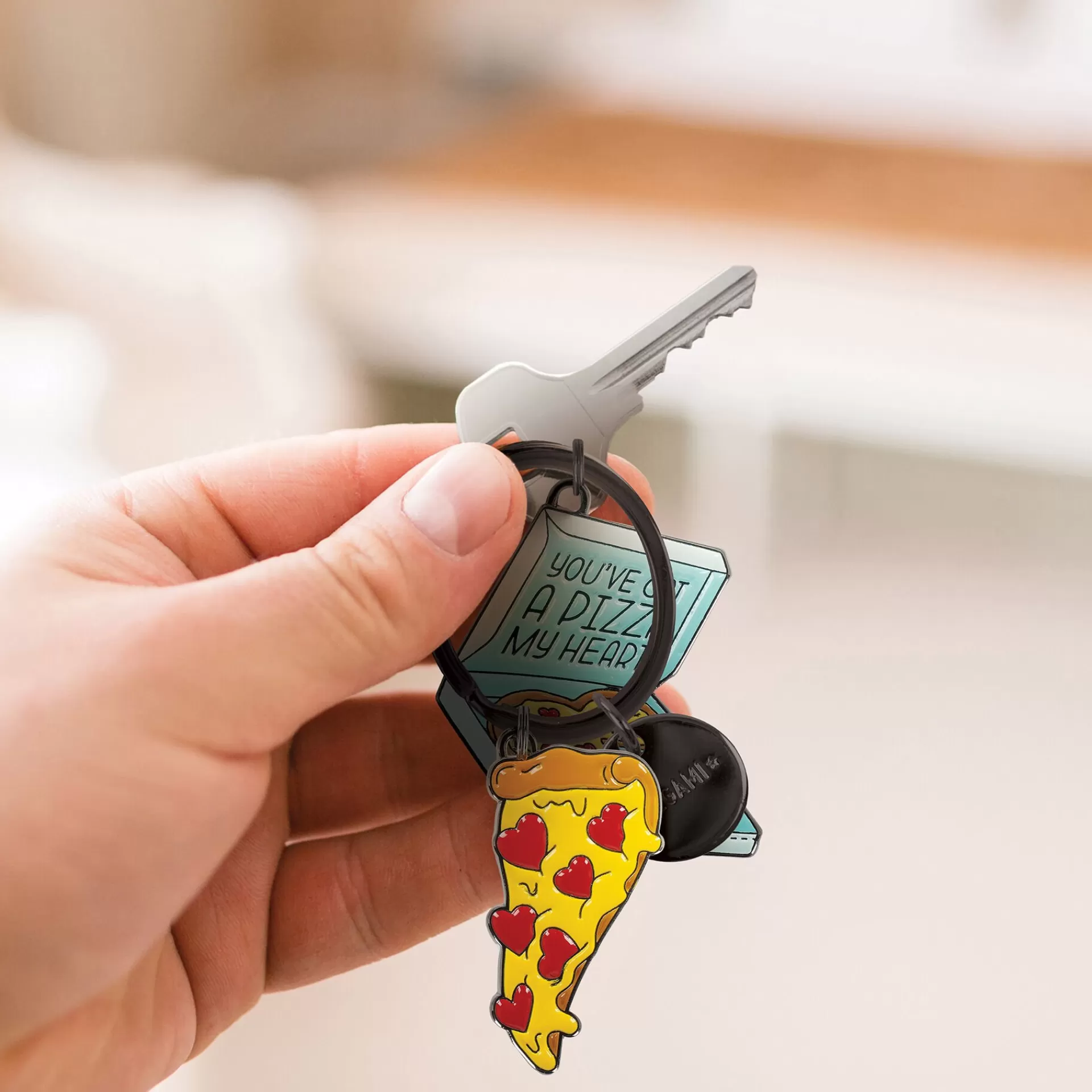 Legami Milano Set di 2 Portachiavi in Metallo Smaltato - What a Key Ring!- Portachiavi