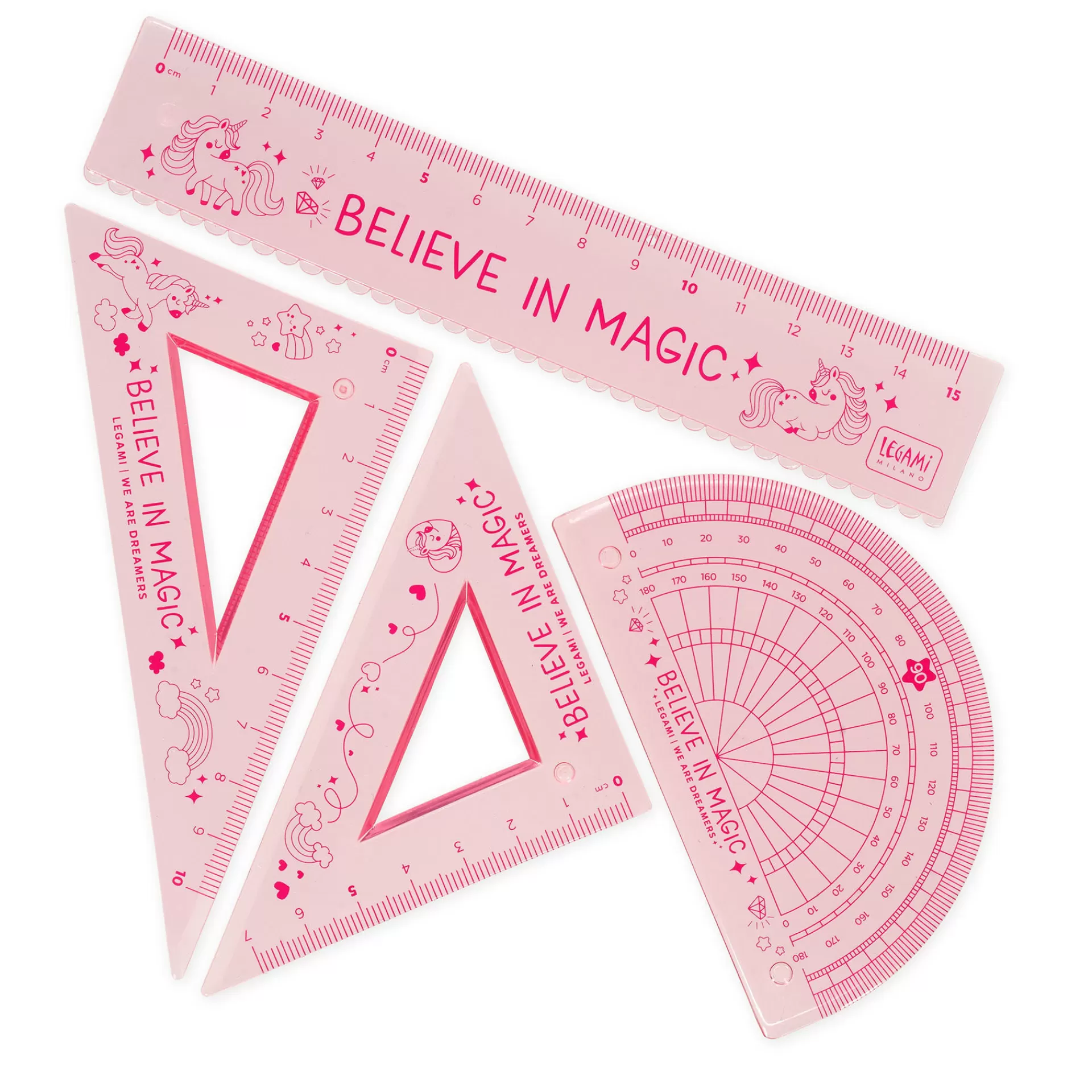 Legami Milano Set di Geometria - You Rule!- Altri Accessori Cartoleria | Righelli