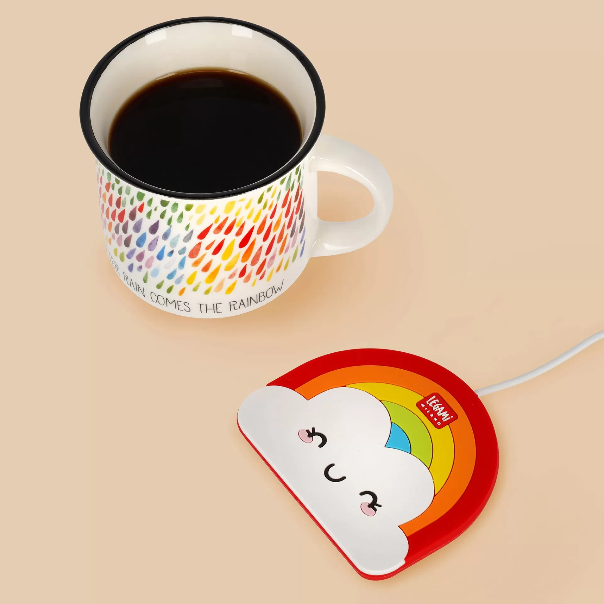 Legami Milano Set Scalda tazza Rainbow e Tazza Rainbow- Scaldatazza | Tazze E Mugs