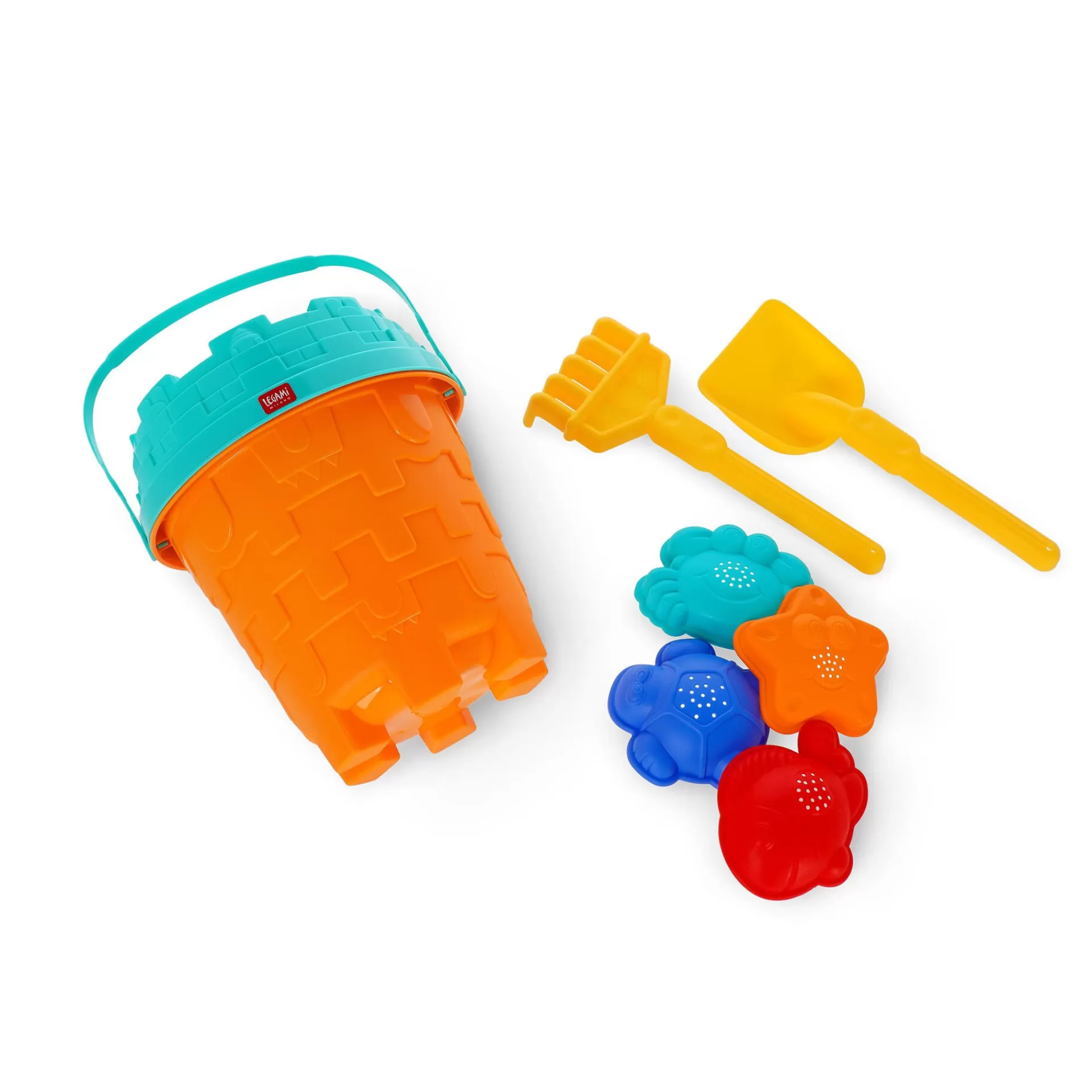 Legami Milano Set Spiaggia con Secchiello e Formine - Beach Toys- Giochi Da Spiaggia