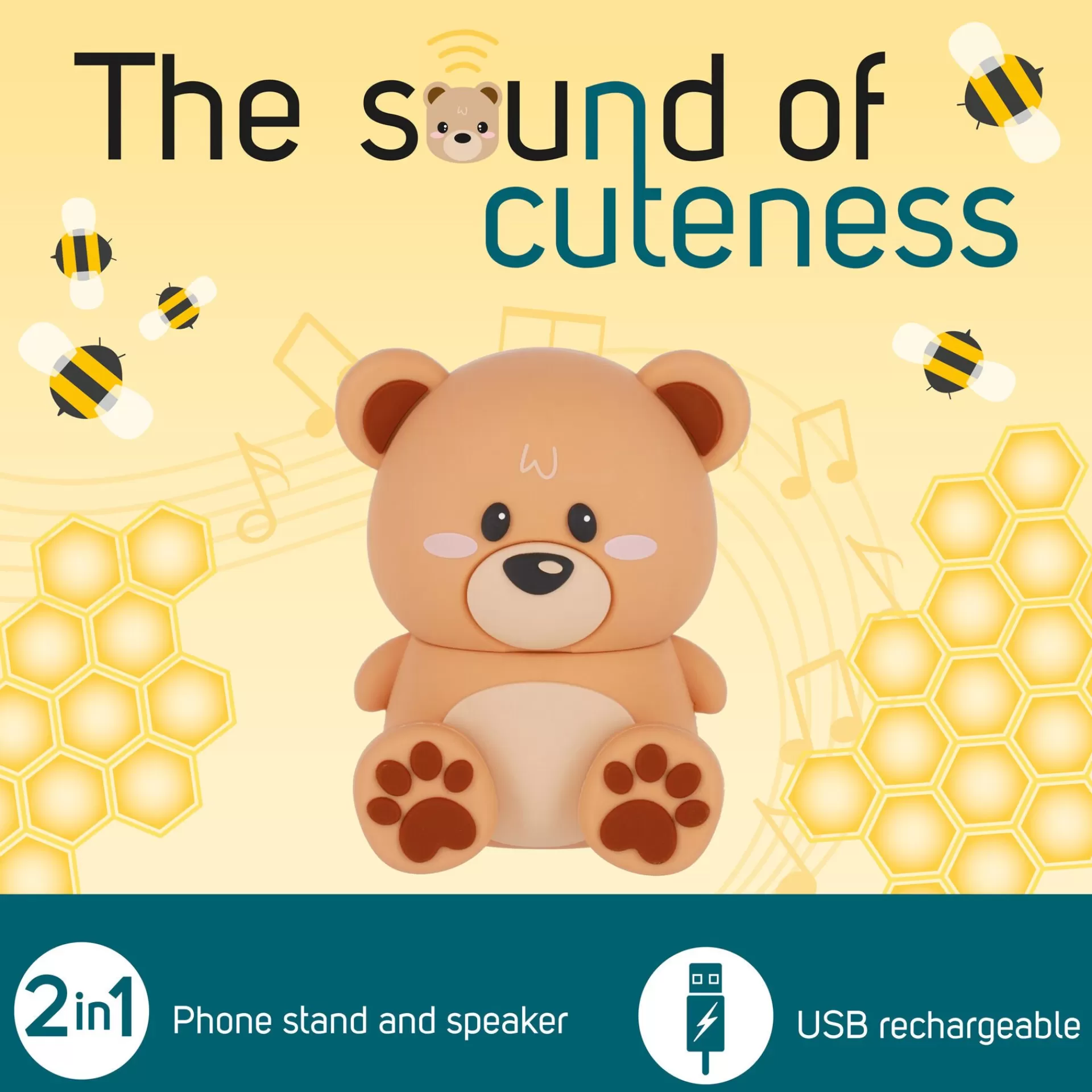 Legami Milano Speaker Wireless con Supporto - The Sound of Cuteness- Speaker