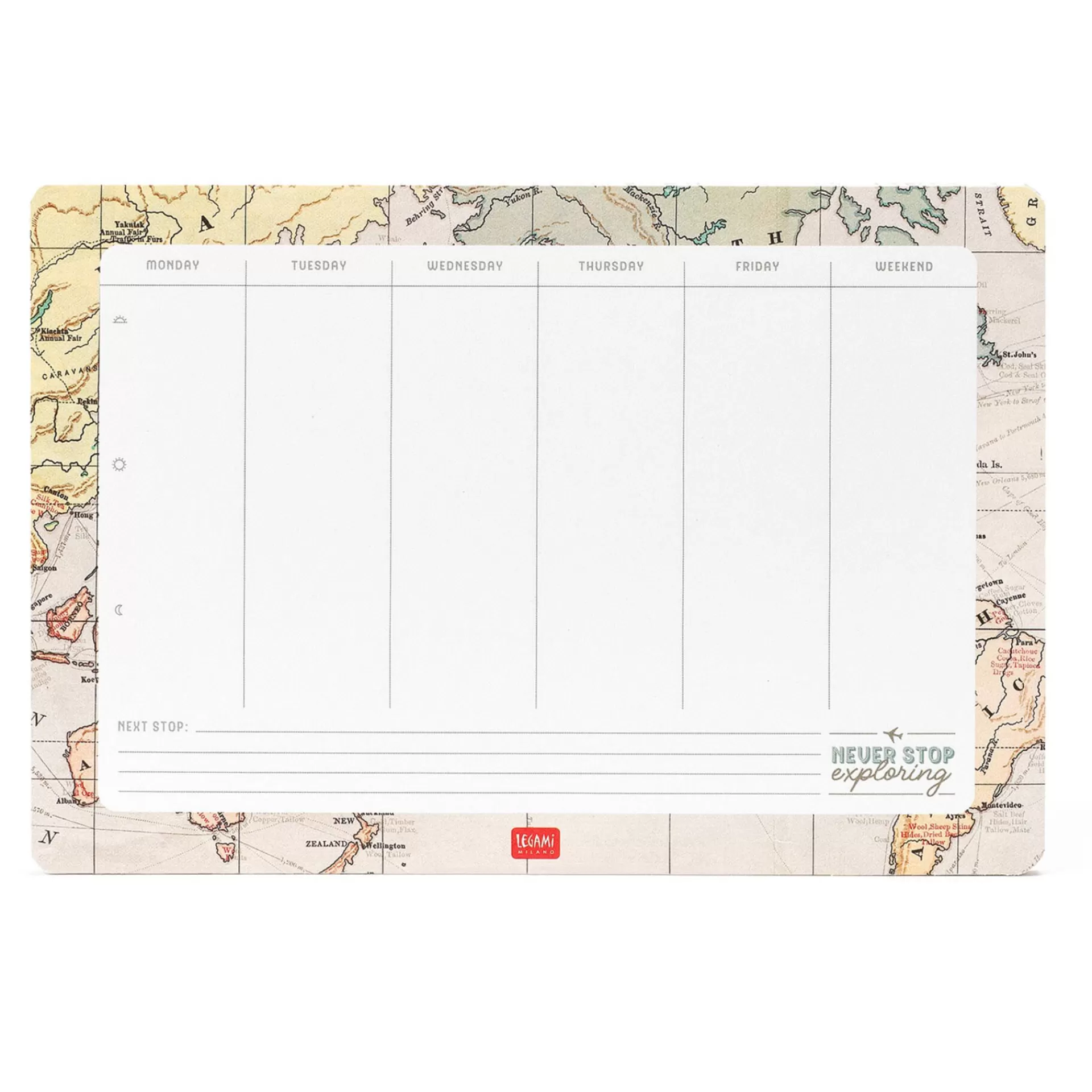 Legami Milano Tappetino Mouse & Block-Notes - Smart Notes- Mousepad In Carta E Planner