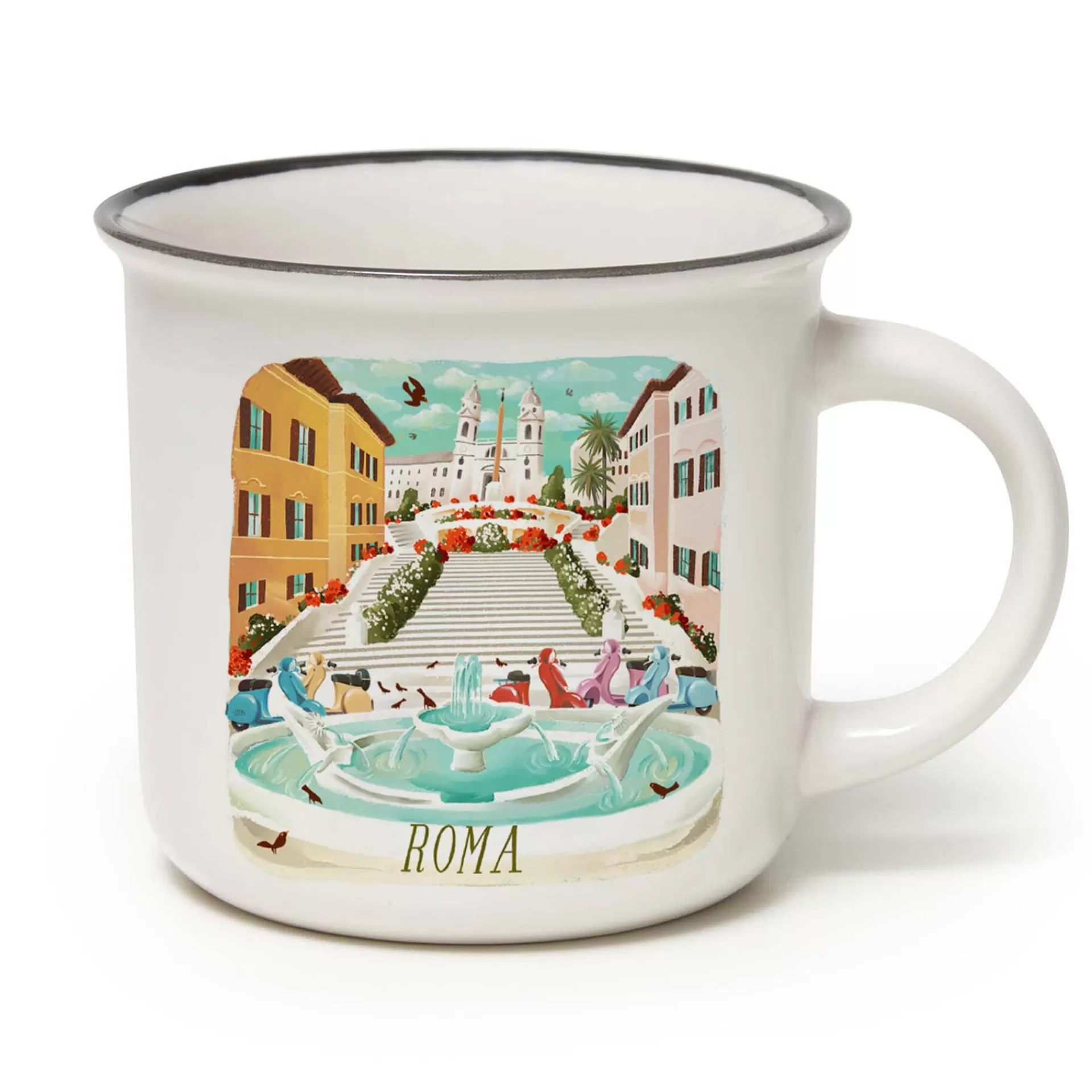 Legami Milano Tazza in Porcellana - Cup-Puccino - World Cities Collection- Tazze E Mugs