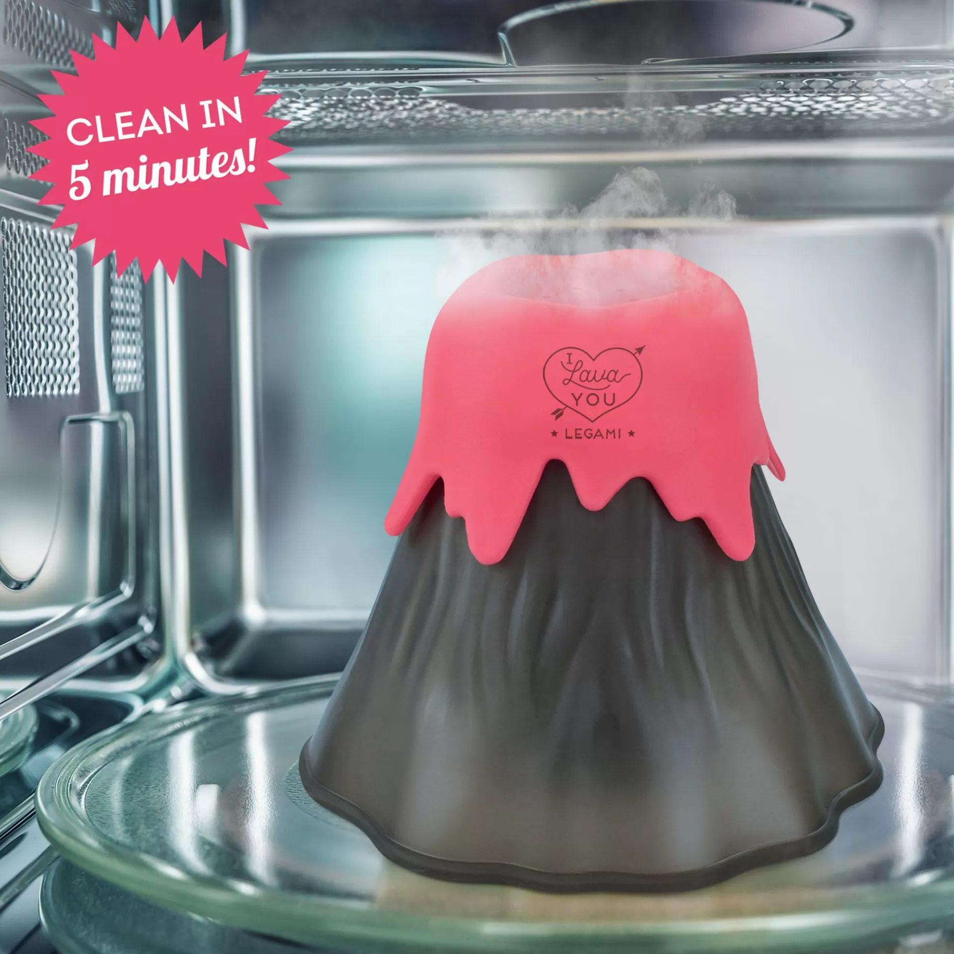 Legami Milano Vulcano Pulisci Microonde- Altri Accessori Cucina