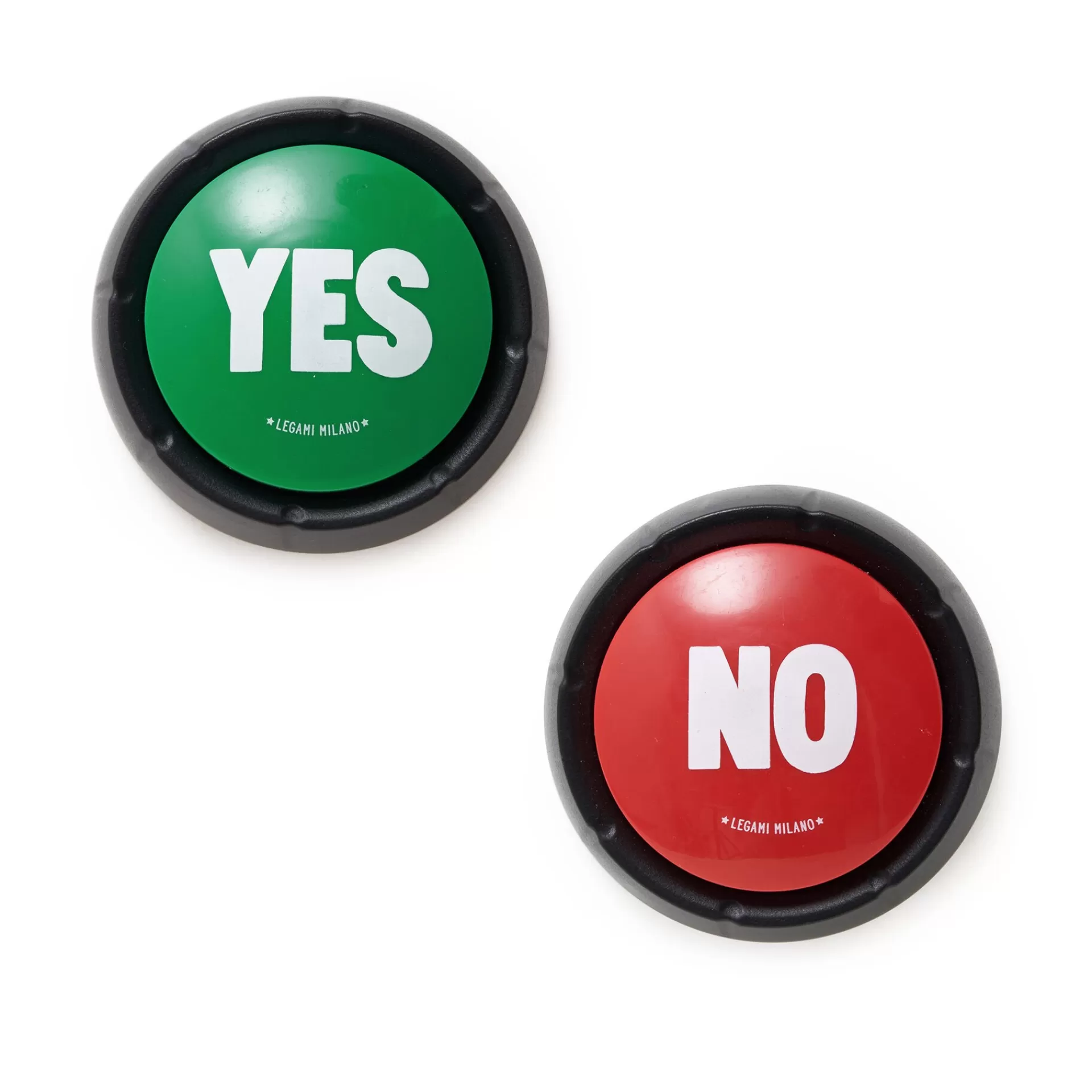 Legami Milano YES & NO - Set di Due Pulsanti Sonori- Giochi
